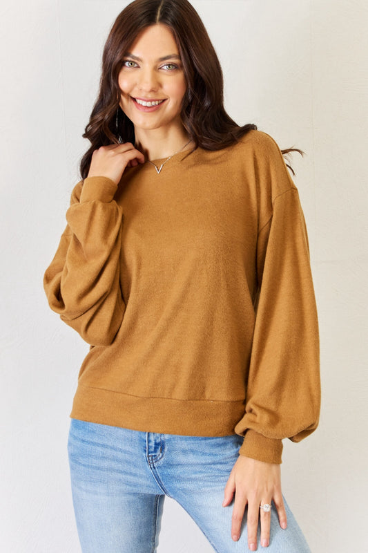 HYFVE Round Neck Long Sleeve Top