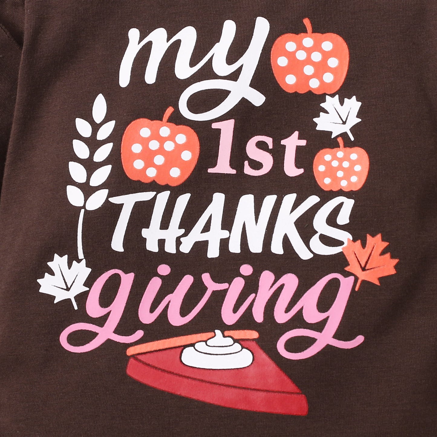 MY 1ST THANKS GIVING Graphic Bodysuit and Pants Set